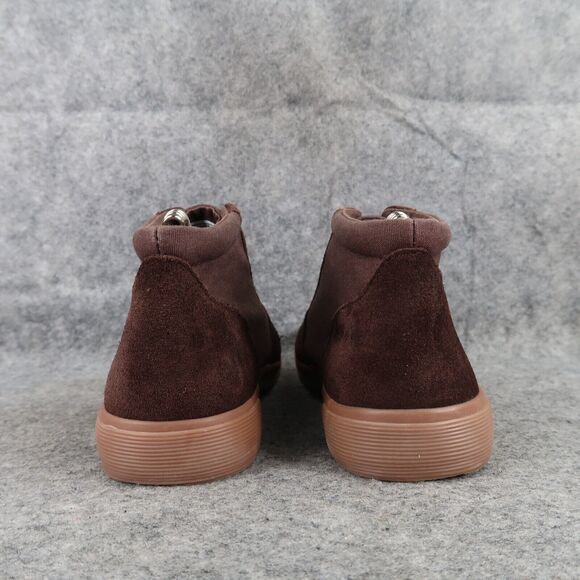 Polo Ralph Lauren Shoes Kids 5 Sneaker Chukka Casual Leather Canvas Boys Brown - Picture 5 of 14